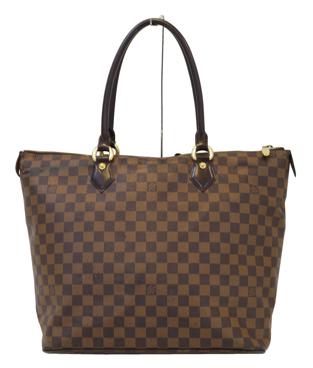 Authentic LOUIS VUITTON Saleya GM Damier Ebene Brown Bag TT1386