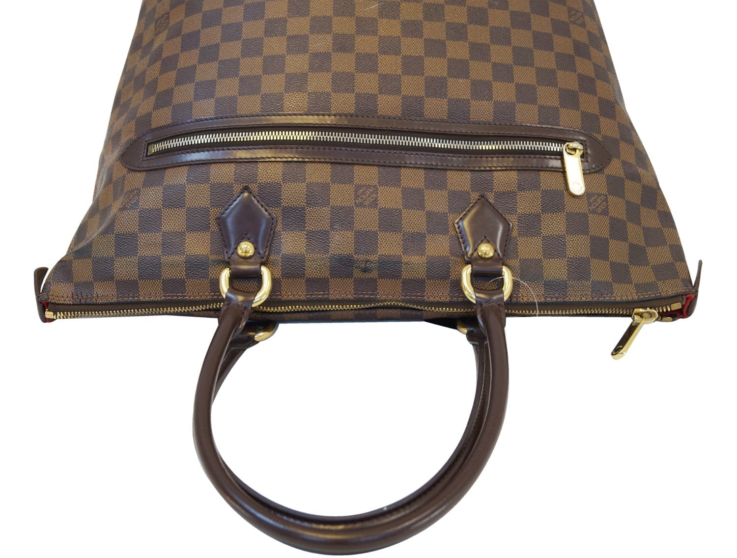 Authentic LOUIS VUITTON Saleya GM Damier Ebene Brown Bag TT1386