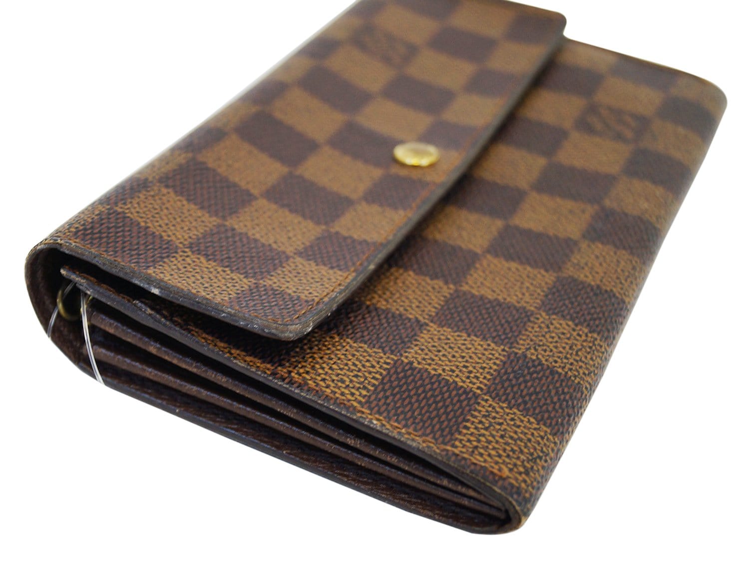 Vintage Louis Vuitton Luxury Monogramed Slim Forming Wallet 