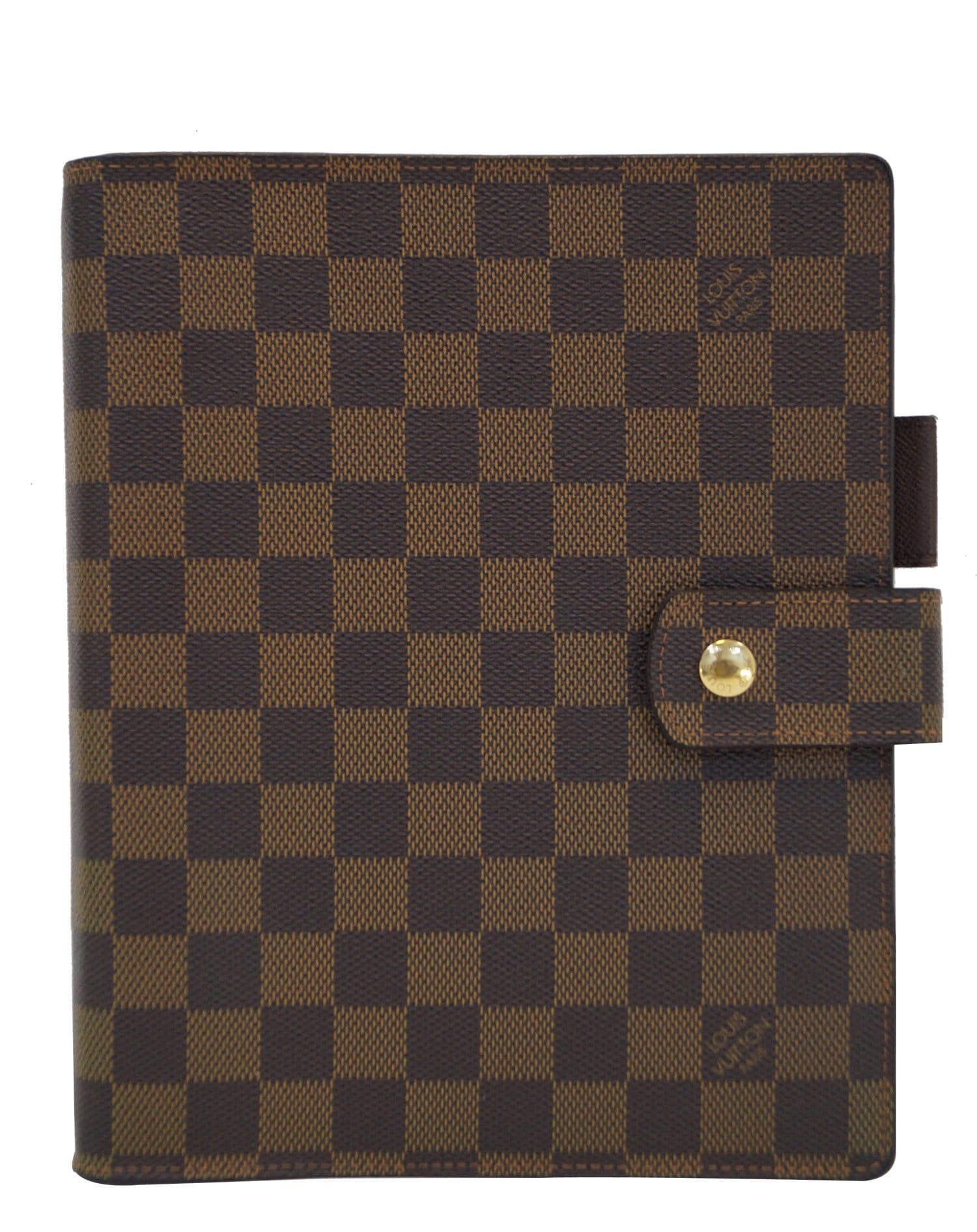 Authenticated Used Louis Vuitton Agenda PM Women's/Men's Notebook Cover  R20700 Damier Ebene (Brown) 