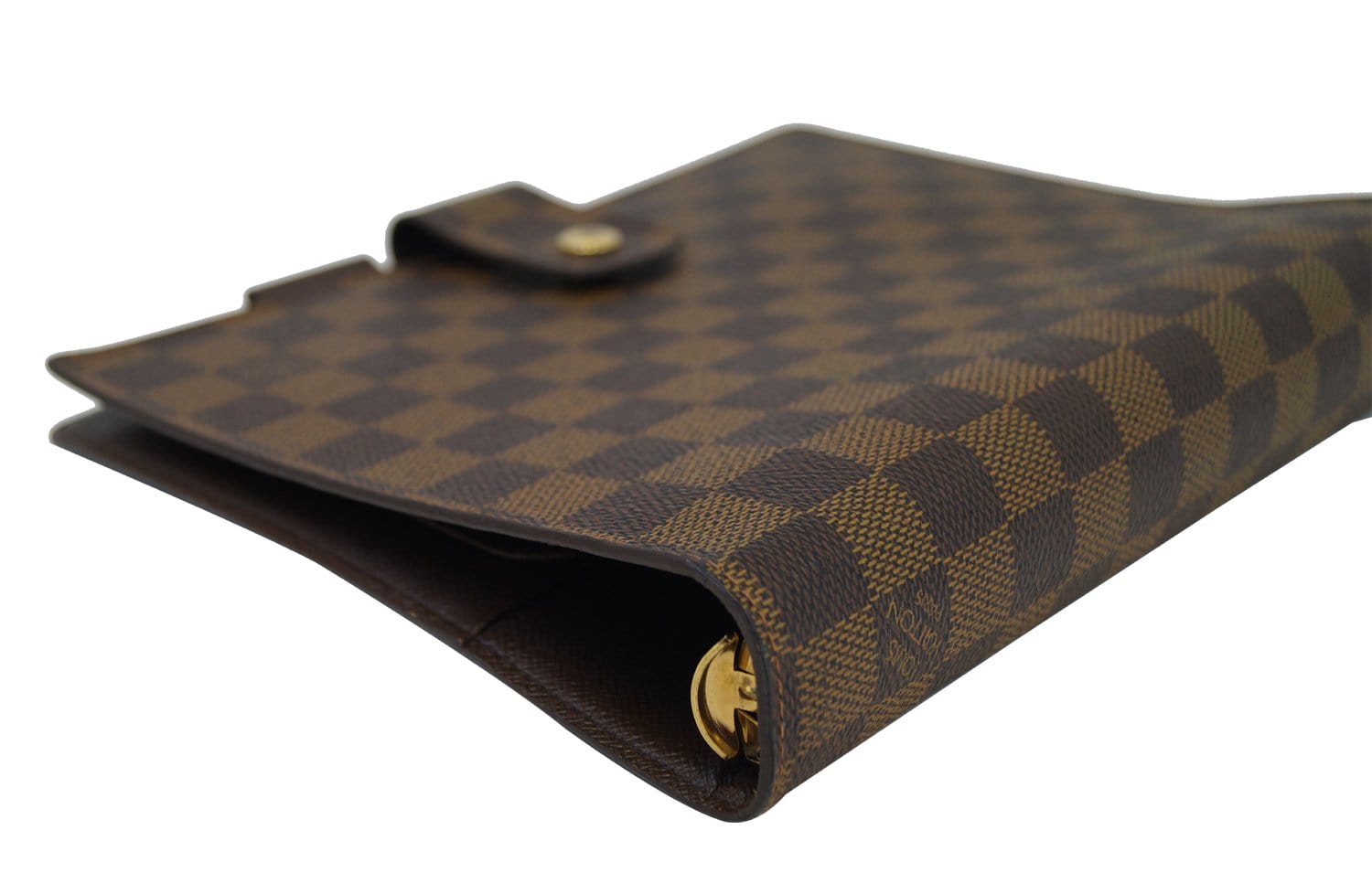 LOUIS VUITTON Damier Ebene Brown Agenda GM Planner Cover