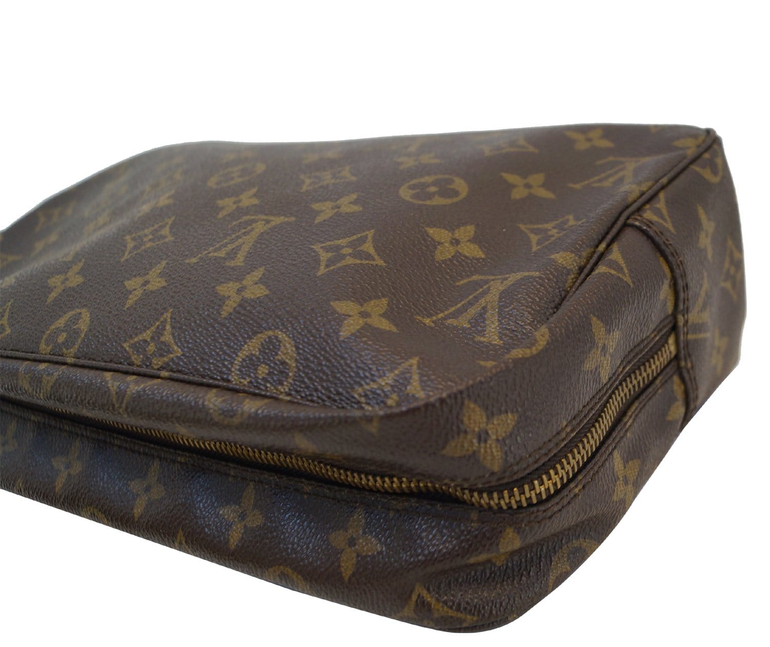 Authentic LOUIS VUITTON Monogram Trousse Toilette 28 Cosmetic Pouch E3