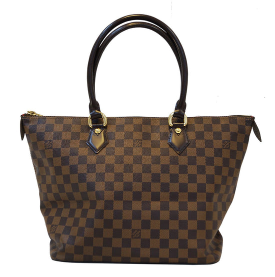 Authentic Louis Vuitton Saleya MM Damier Ebene Tote bag Shoulder