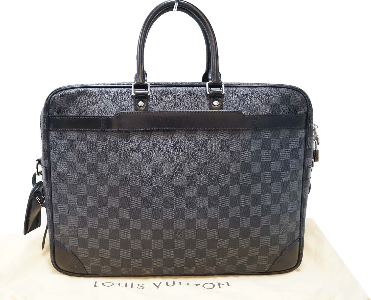Louis Vuitton N41123 Porte-documents Voyage Gm Briefcase Damier Graphite  Canvas