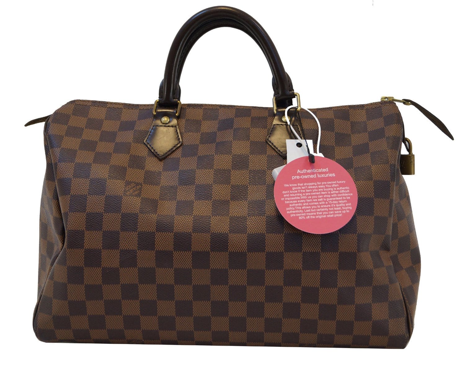 Used louis vuitton DAMIER EBENE SPEEDY 35 HANDBAGS HANDBAGS / LARGE -  LEATHER