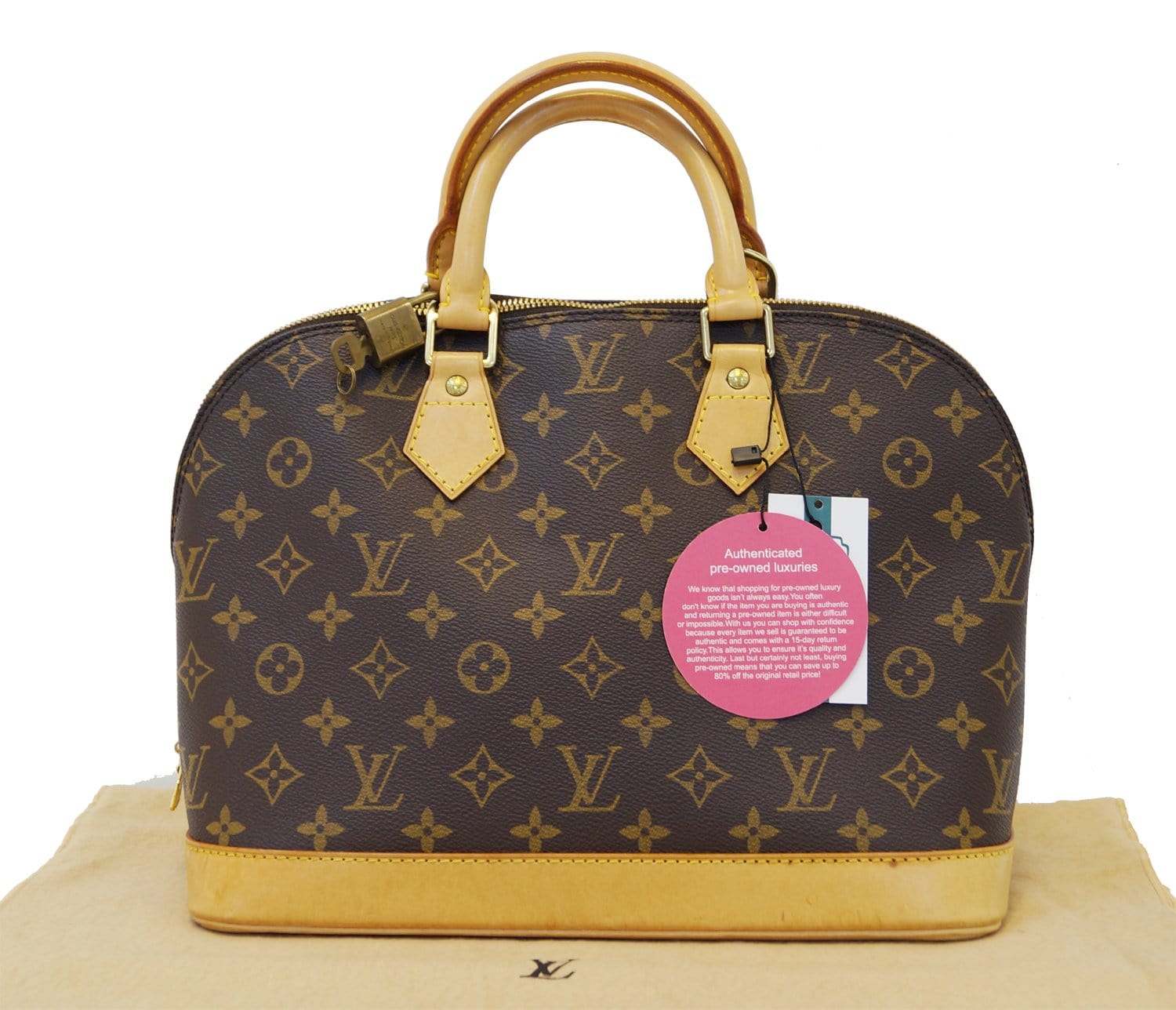 Pre-Owned Louis Vuitton Alma PM Monogram Satchel 