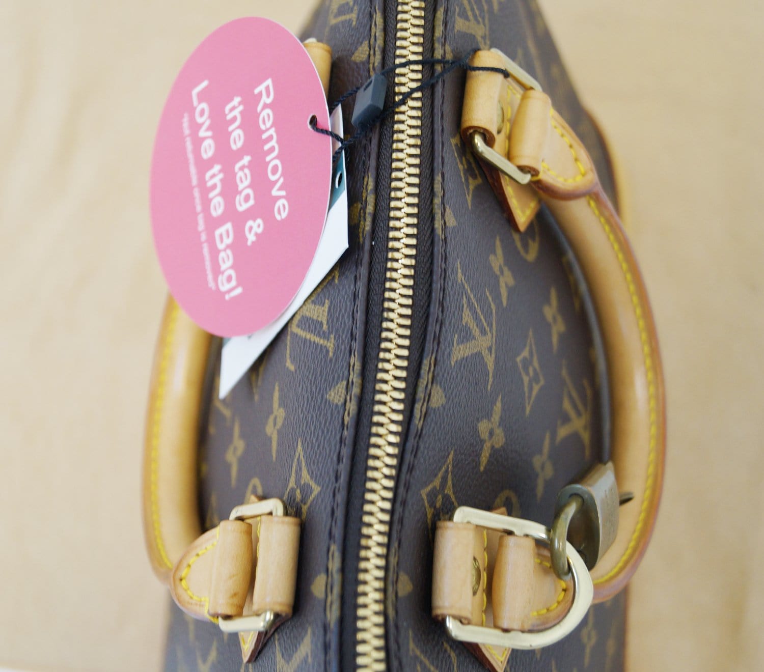 Authentic LOUIS VUITTON Monogram Canvas Alma PM Satchel Bag TT1041