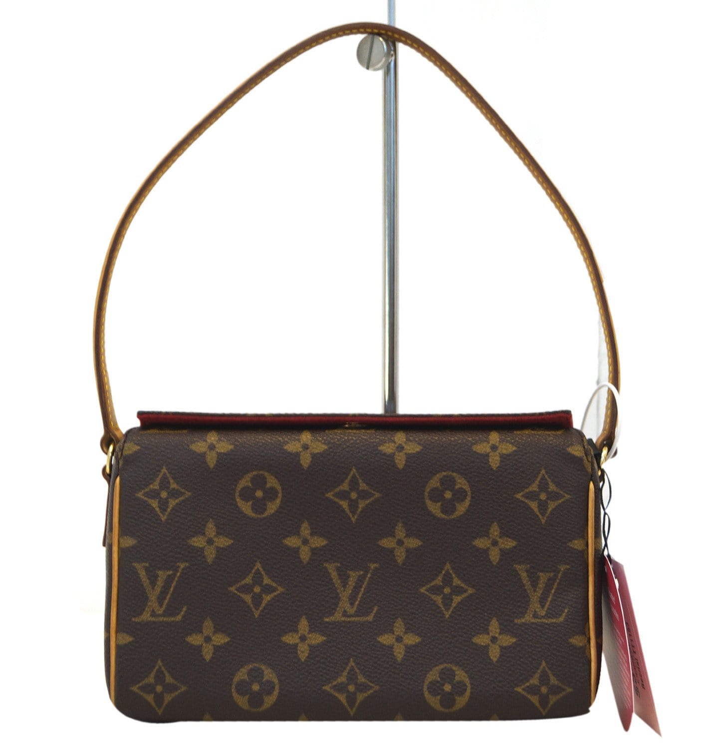 LOUIS VUITTON Recital Brown Monogram LV Shoulder Hand Bag Size Mini