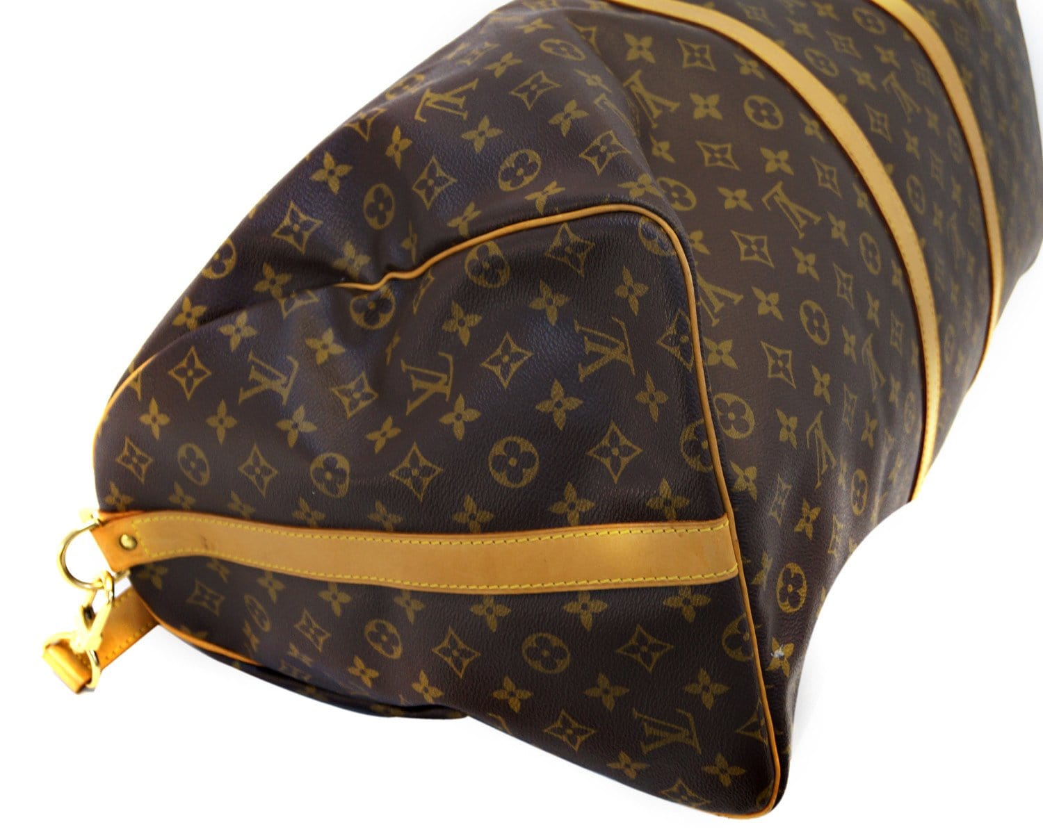 Customized Louis Vuitton Keepall 60 BATBAG Travel bag in brown monogram  canvas For Sale at 1stDibs