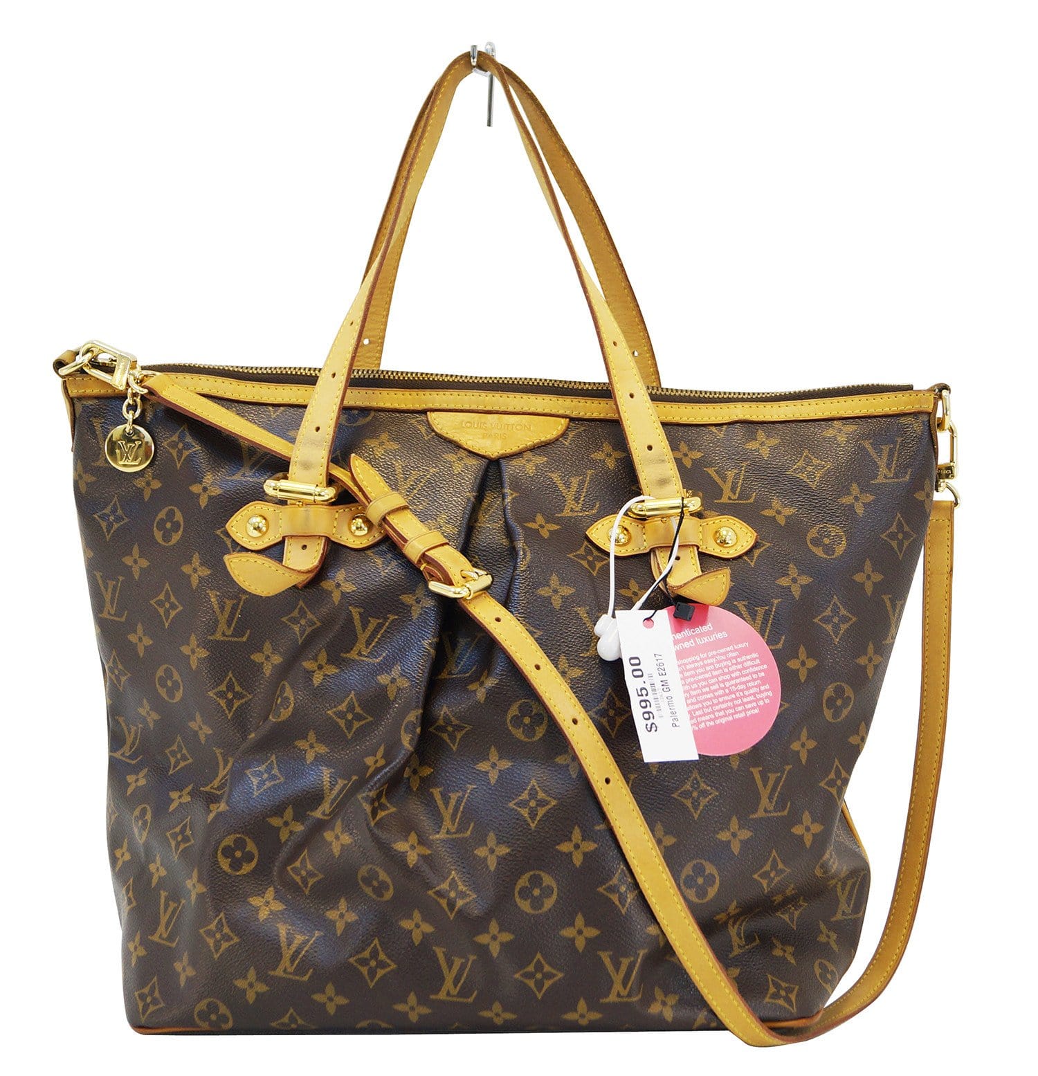 Pre-owned Authentic Louis Vuitton Palermo Tote Bag. Excellent