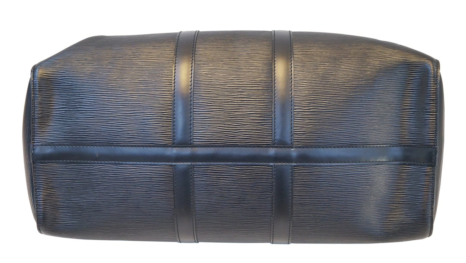 Authentic LOUIS VUITTON Epi Leather Black Keepall 45 Travel Boston Bag