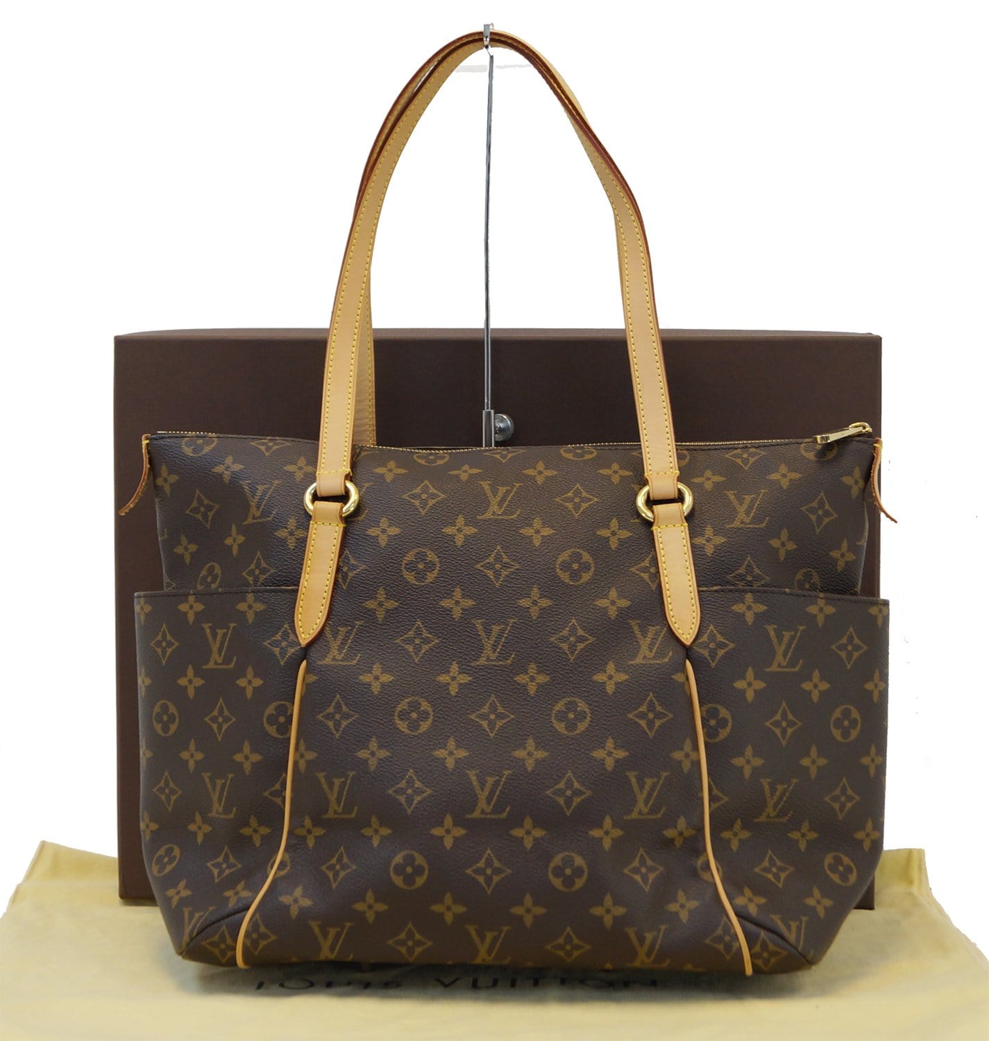 Authentic LOUIS VUITTON Monogram Brown Totally MM Tote Bag TT1371