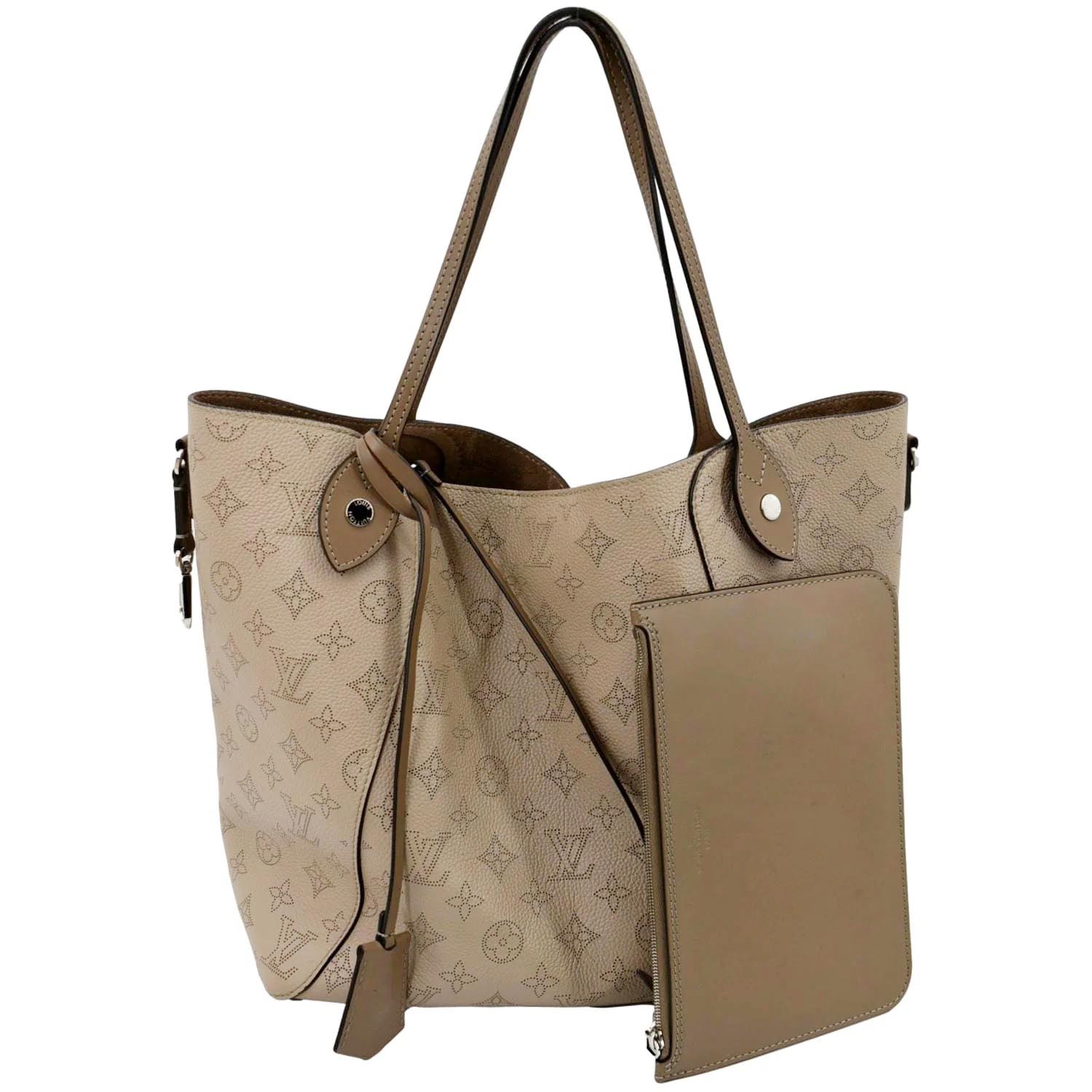 M51950 Louis Vuitton Mahina Leather Hina PM-Crème Beige