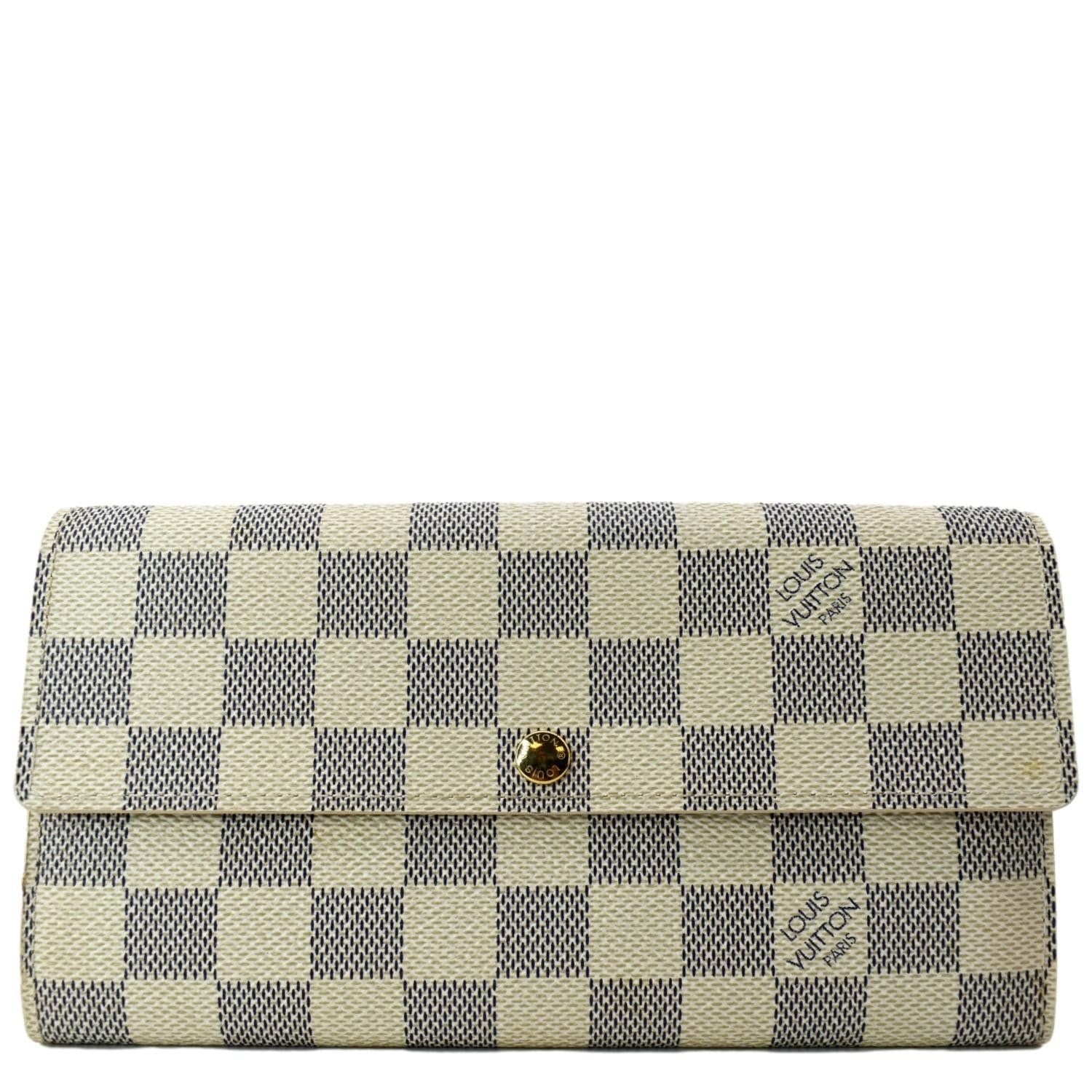 LOUIS VUITTON Damier Azur Canvas Sarah Wallet