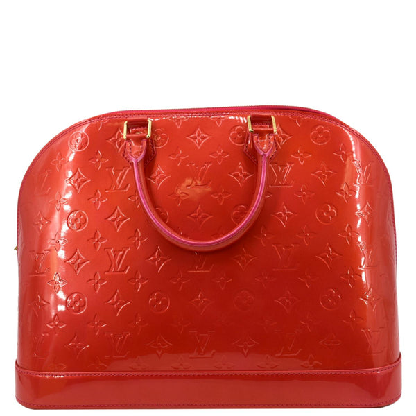 Louis Vuitton Red Vernis Trousse Cosmetic Pouch Leather Patent