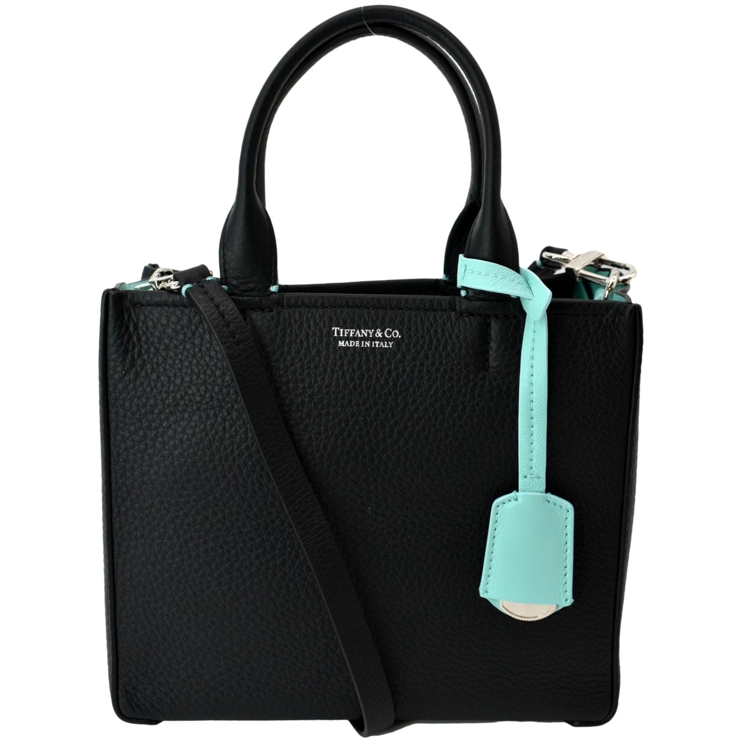 Return to Tiffany Mini Tote Bag in Tiffany Blue Leather