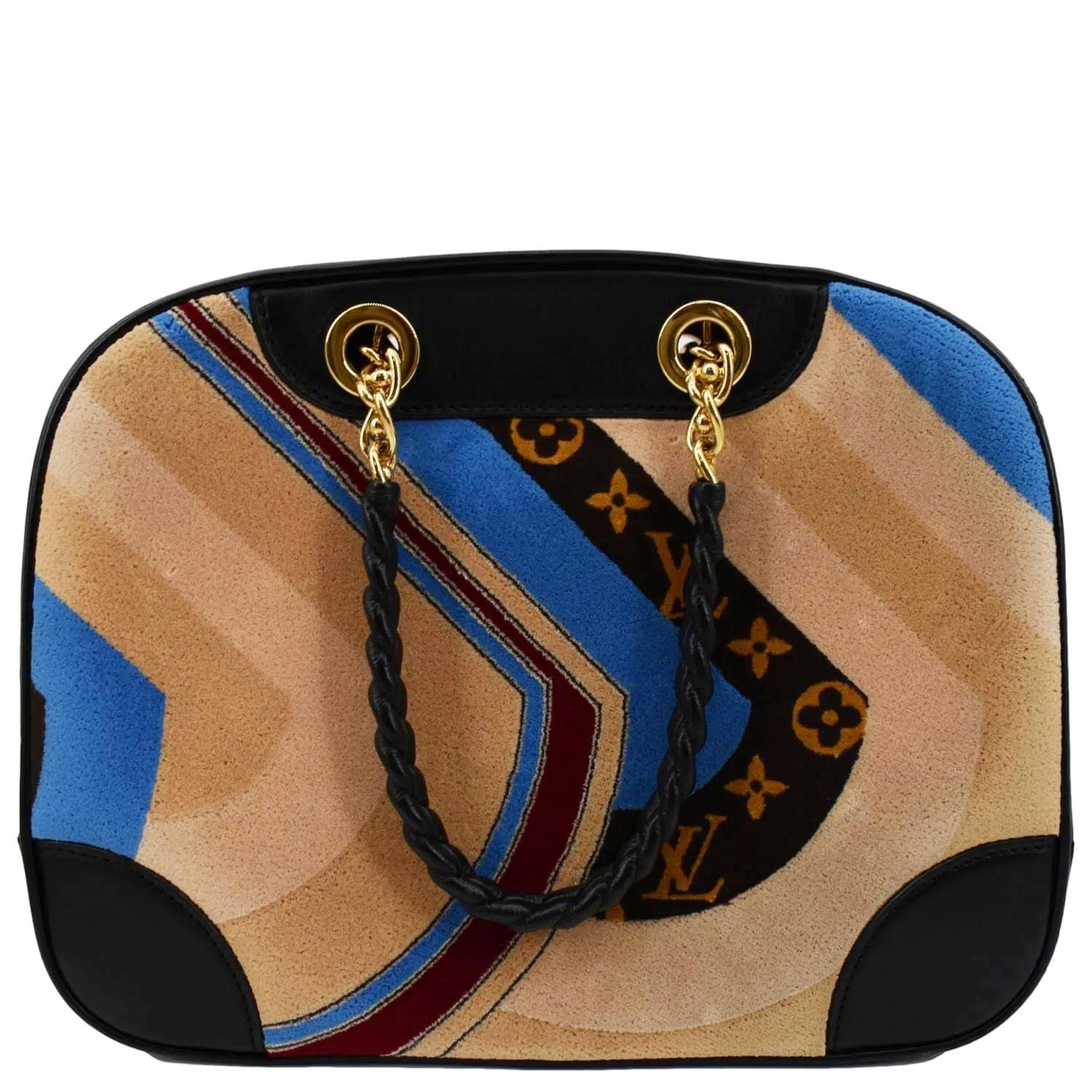 Louis Vuitton Multicolor Velour Bowling Vanity Tuffetage Bag QJBDPF4HMB002