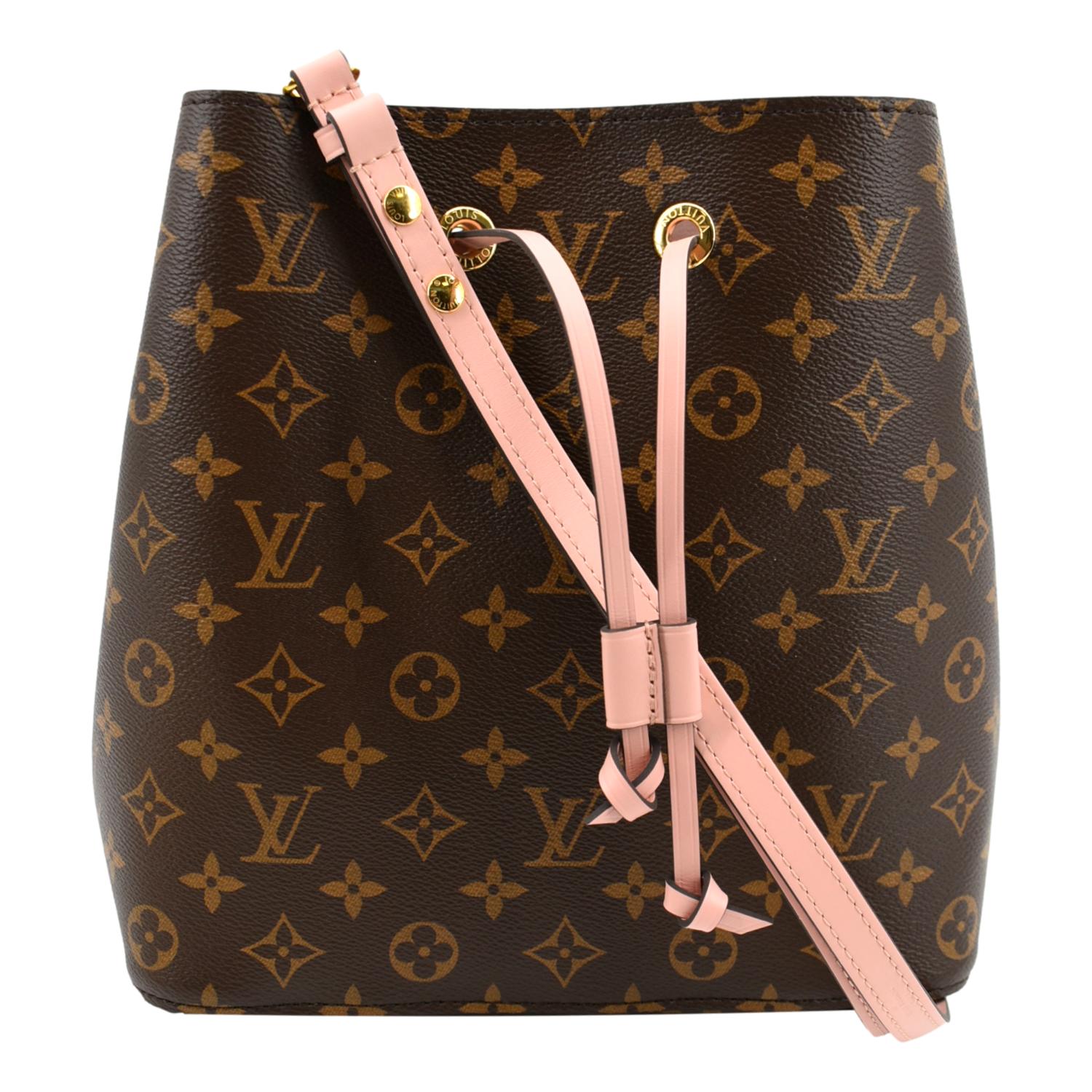 Luxury Monogram Canvas and Leather Handbag Neonoe