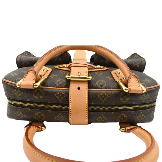 Manhattan leather handbag Louis Vuitton Brown in Leather - 36879610