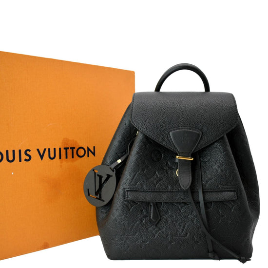 Louis Vuitton Black Monogram Empreinte Leather Montsouris MM