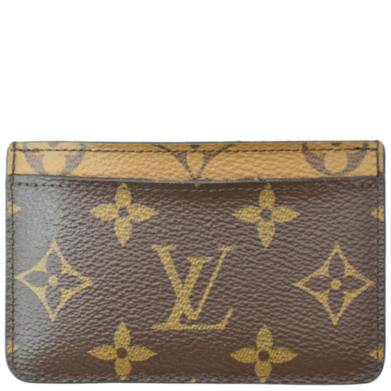 Louis Vuitton Gusseted Card Holder Monogram Canvas Brown 2067451
