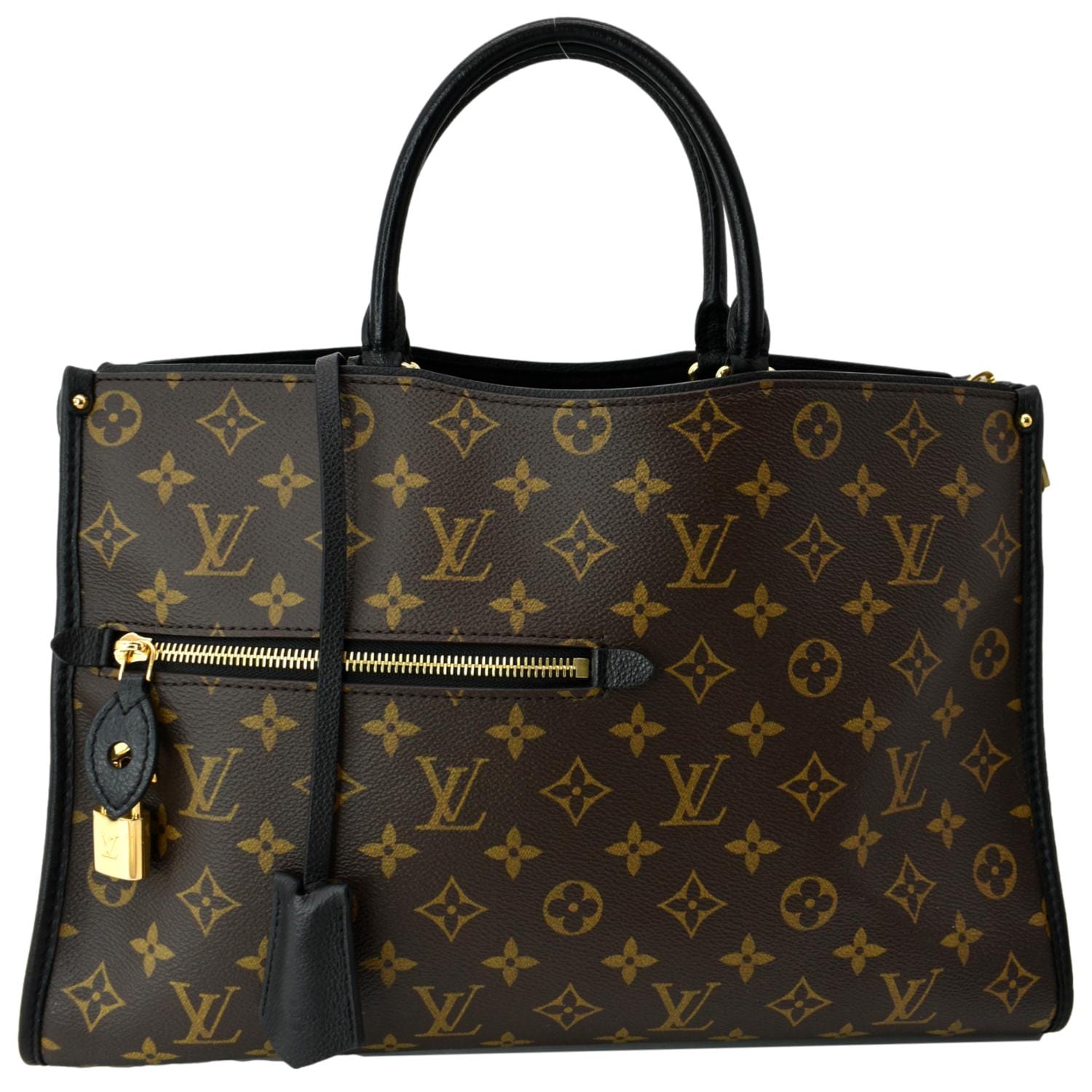 Louis Vuitton Weekend Tote NM Black in Monogram Coated Canvas