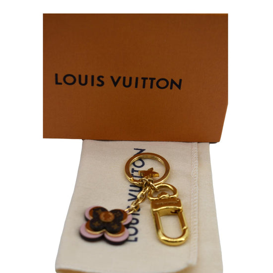 Louis Vuitton LOUIS VUITTON Porto Cle Blooming Flower BB Keychain