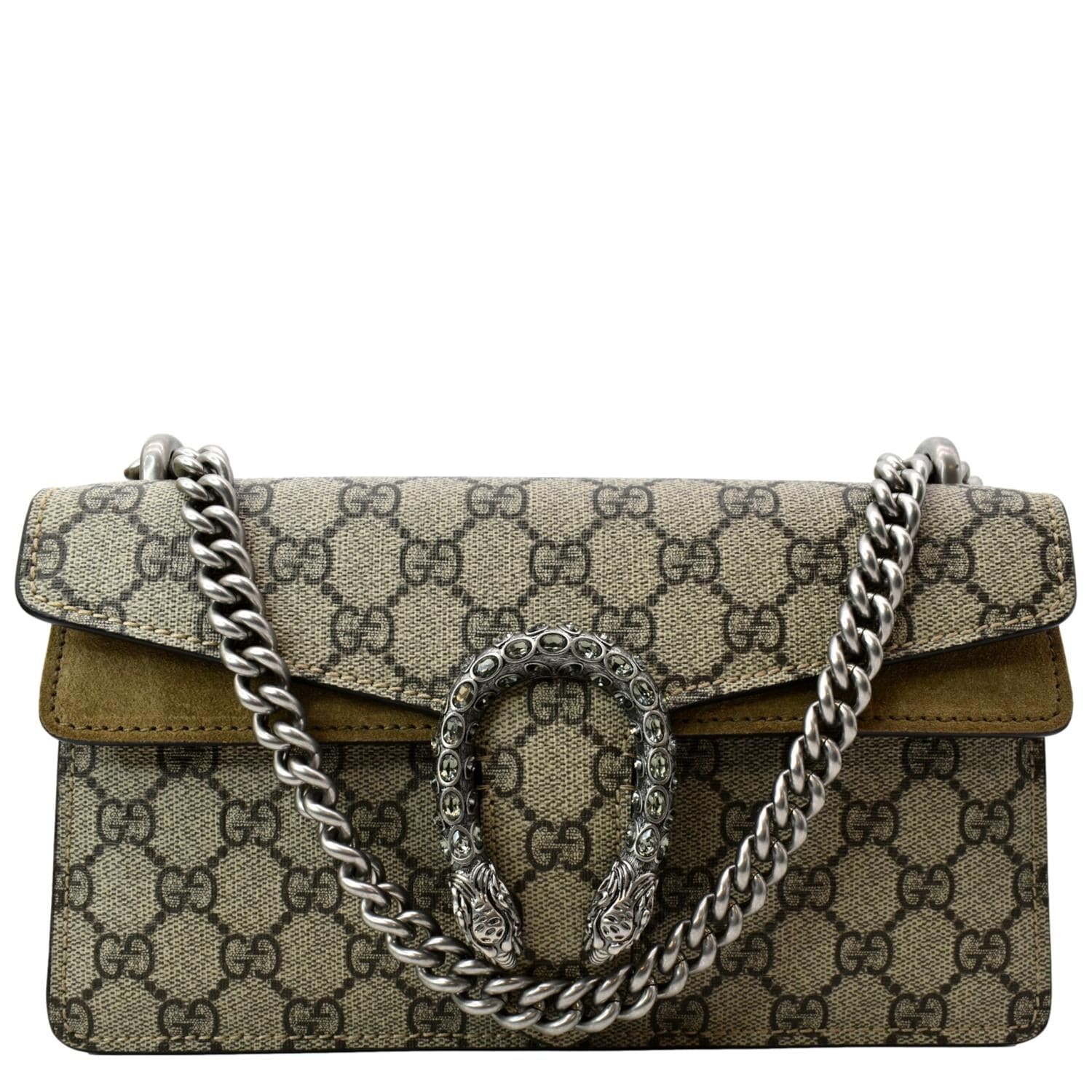 Dionysus Small Size bag in brown monogram canvas Gucci - Second Hand / Used  – Vintega