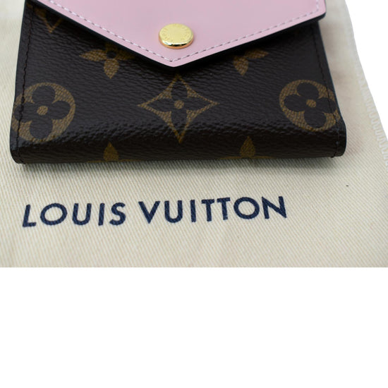 Louis Vuitton Wallet Zoe Monogram Rose Ballerine in Coated Canvas with  Gold-tone - US