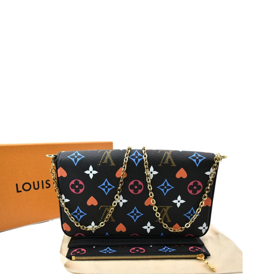 Louis Vuitton Black Multicolor Monogram Canvas Game On Pochette