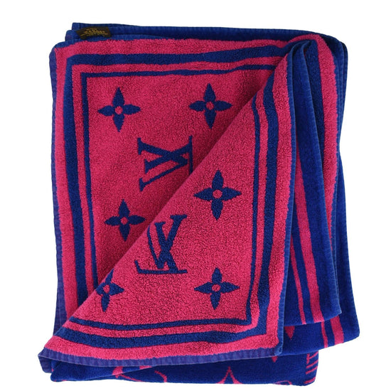 Louis Vuitton Beach Towel 155×95cm Blanket Monogram Red Pink Color 100%  Cotton