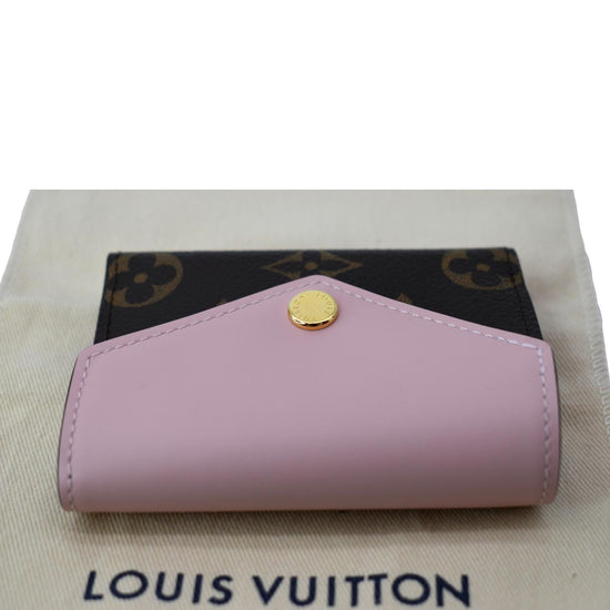 Louis Vuitton Wallet Zoe Monogram Rose Ballerine in Coated Canvas with  Gold-tone - US