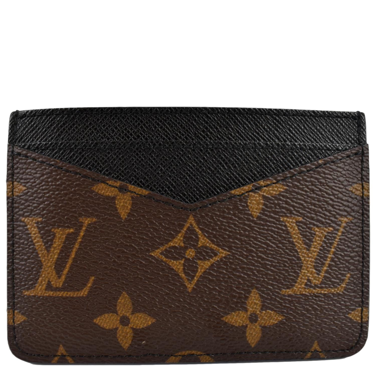 LOUIS VUITTON Monogram Canvas Card Holder Brown