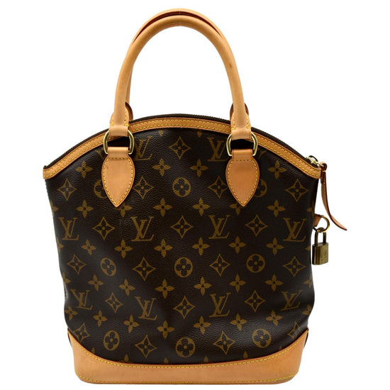 Lockit vertical leather handbag Louis Vuitton Brown in Leather - 28102358