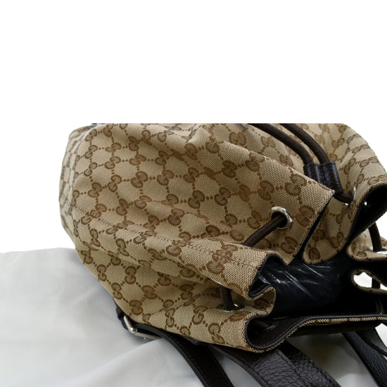 Gucci Drawstring Backpack Monogram GG Beige/Brown - US