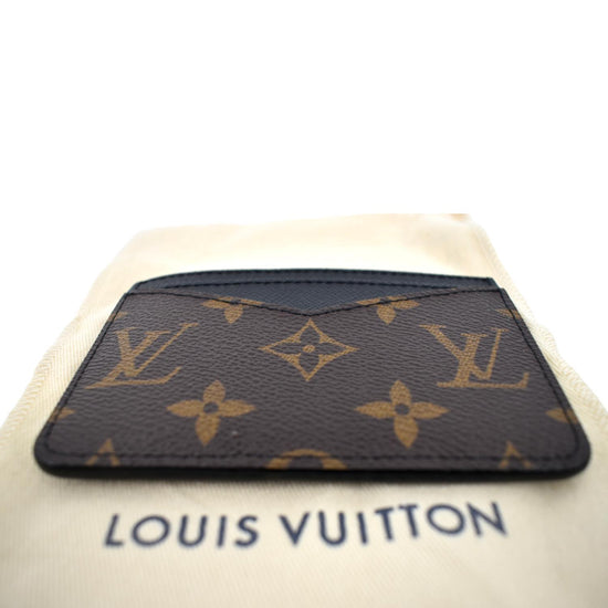 Louis Vuitton Monogram Flap Card Holder Chain Brown