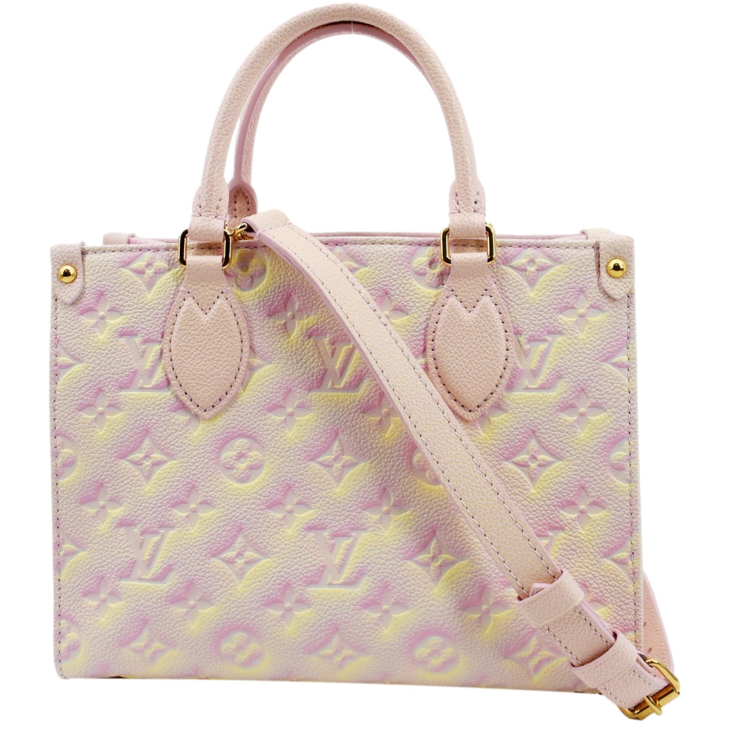 Louis Vuitton, Bags, Louis Vuitton Stardust On The Go Empreinte Monogram  Pink Tote Pm