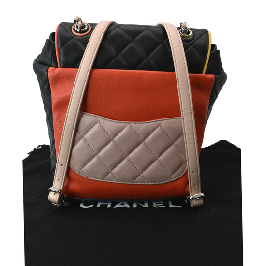 CHANEL Lambskin Quilted Small Urban Spirit Backpack Red 1199689