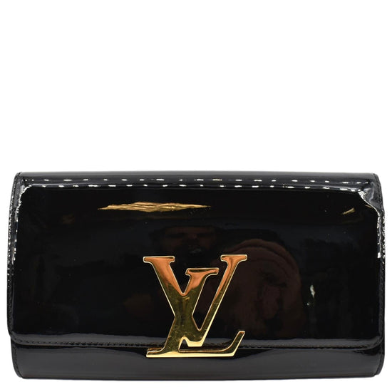 LOUIS VUITTON Louise Patent Leather Long Wallet Nude-US