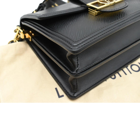 LOUIS VUITTON Dauphine MM Black Epi