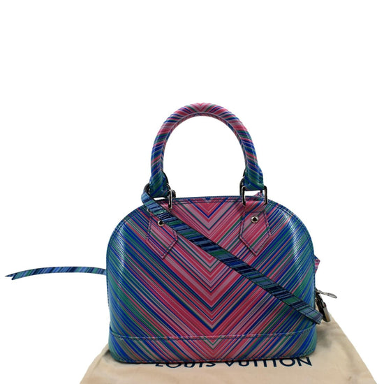 Louis Vuitton EPI Tropical Twist Shoulder Bag mm Blue Rose