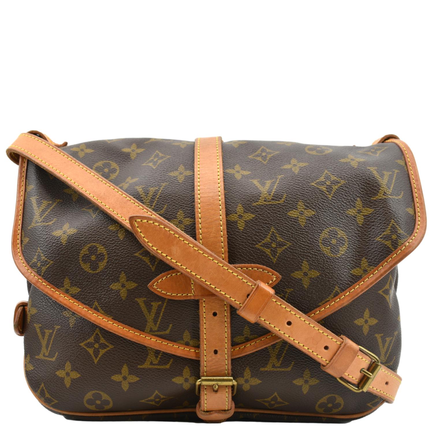 Brown Louis Vuitton Monogram Saumur 30 Crossbody Bag – Designer Revival