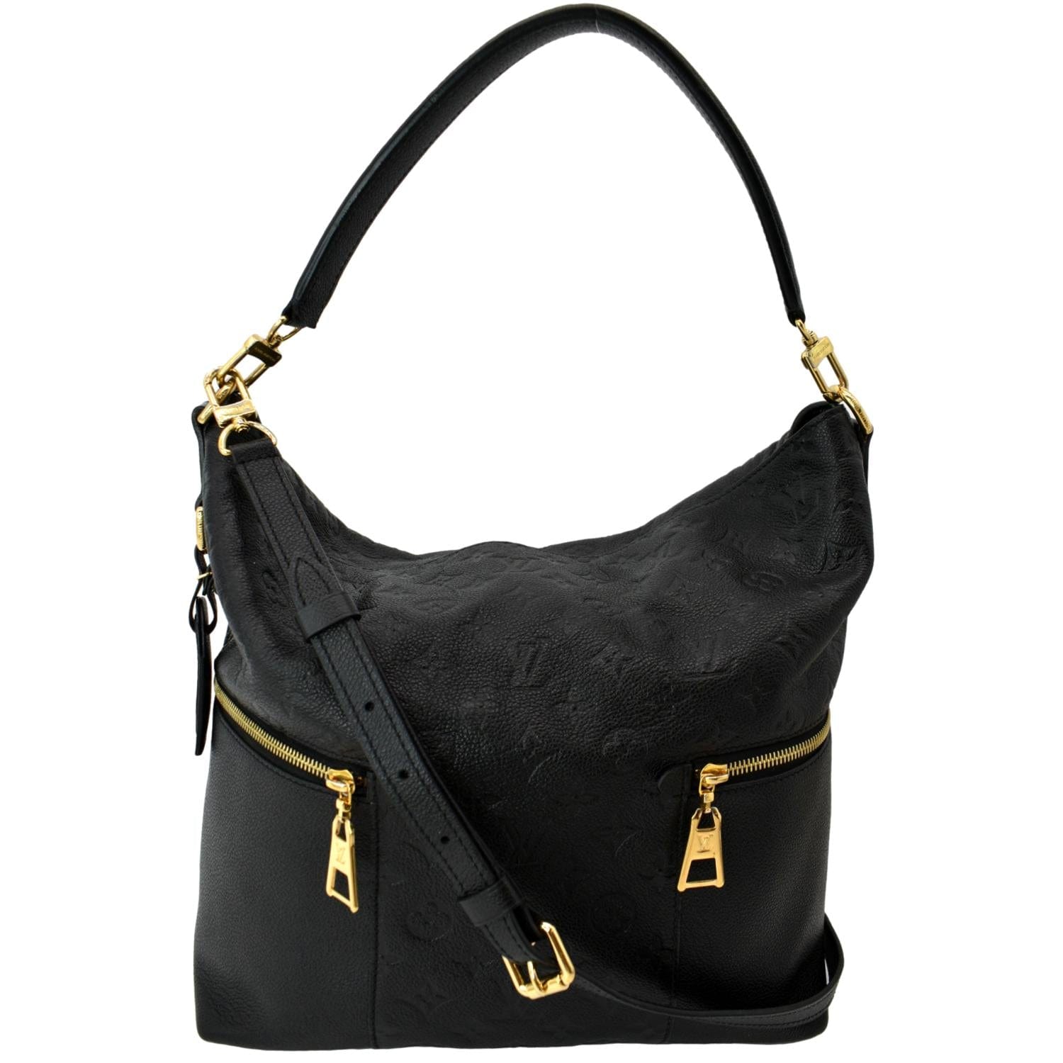 Louis Vuitton, Bags, Authentic Louis Vuitton Melie Empreinte Black Noir 2  Strap Discontinued Hobo