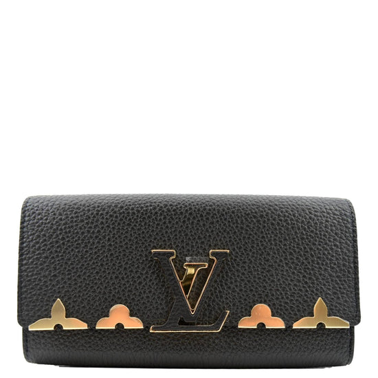 Louis Vuitton Pebble Taurillon Leather Capucines Wallet Auction