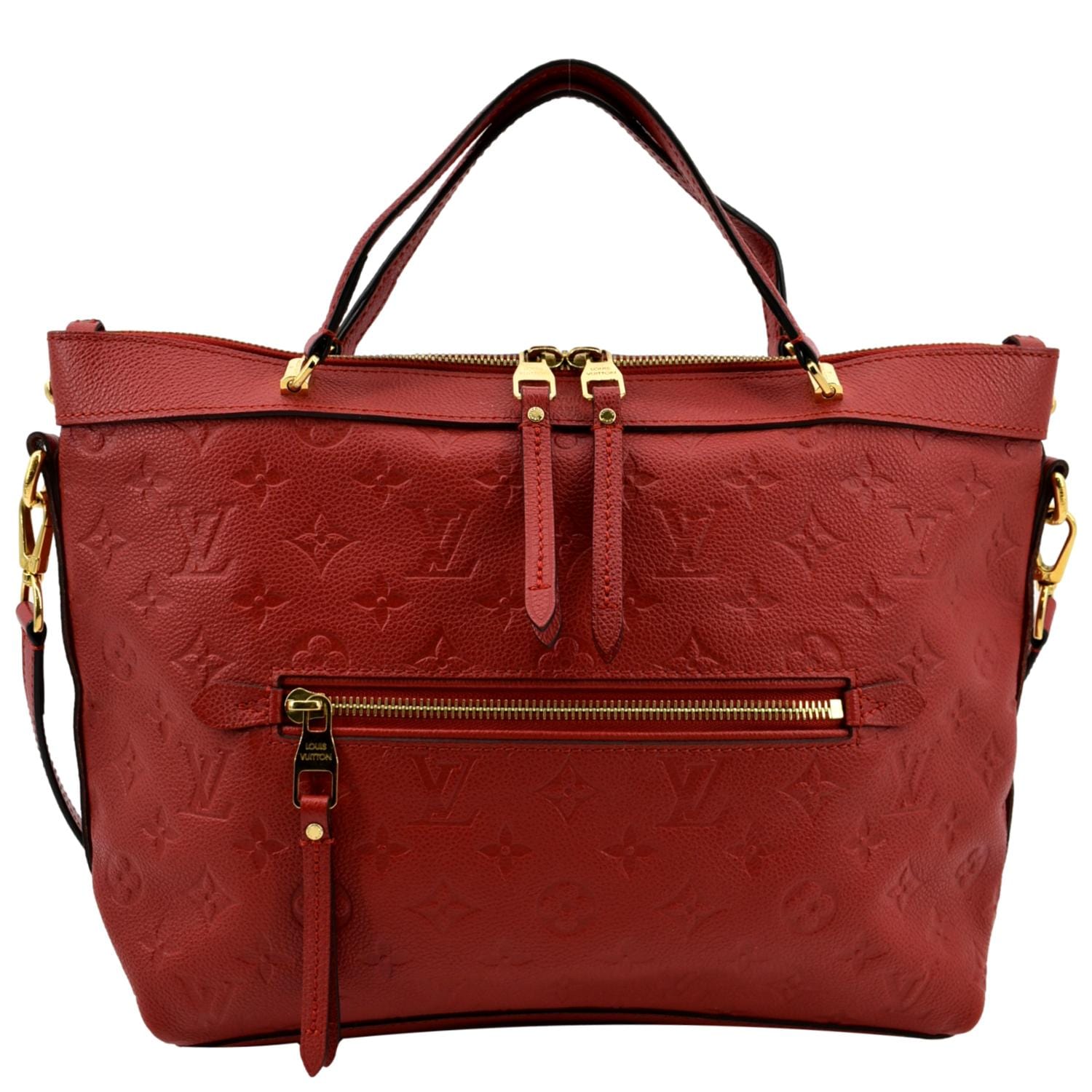 Louis Vuitton Monogram Empreinte Bastille MM - Red Shoulder Bags