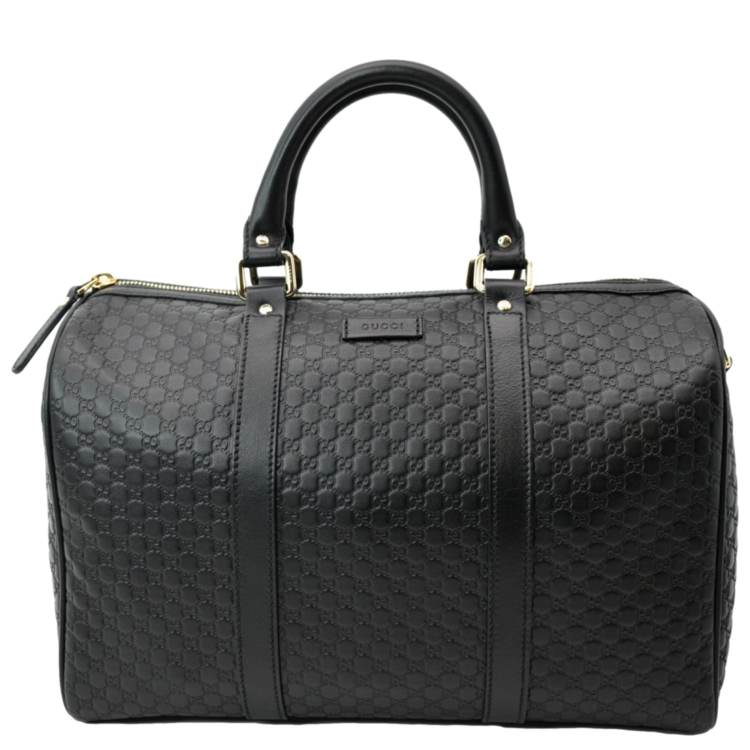 Gucci Black Microguccissima Leather Boston Bag ○ Labellov ○ Buy and Sell  Authentic Luxury