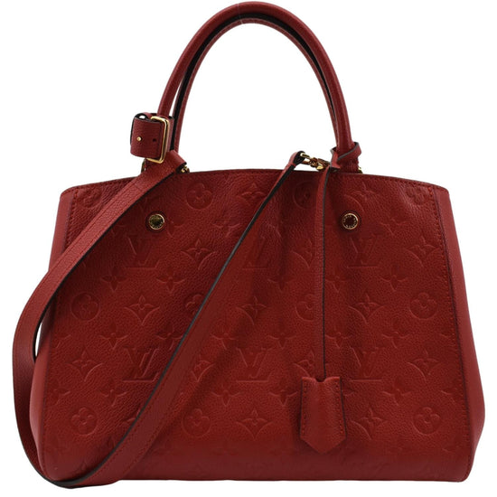 Red Louis Vuitton Empreinte Montaigne MM Bag – Designer Revival