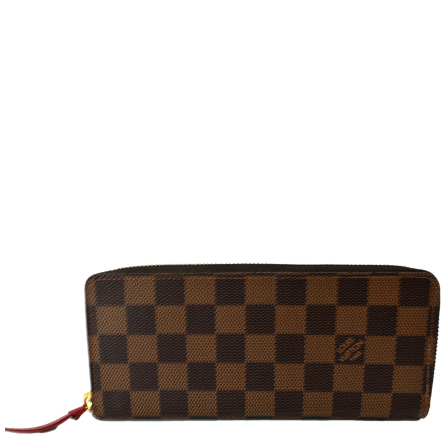 LV Louis Vuitton Damier style men's wallet checker pattern  black/graphite