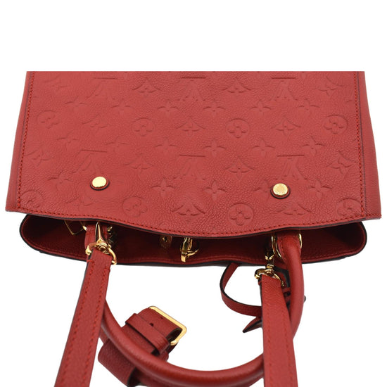 RvceShops Revival  Red Louis Vuitton Monogram Empreinte Montaigne