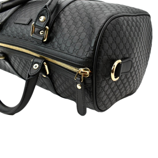 Gucci Boston Bag Satchel Microguccissima Black - US